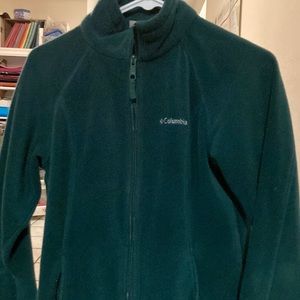 Columbia Womens Full Zip fleece - forest green